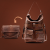 Foldable Leather Messenger Cross Body Bag - Elsouqs