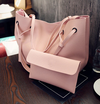 Large Tote Bag PU Leather Casual Hand Bag - Elsouqs