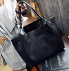 Large Tote Bag PU Leather Casual Hand Bag - Elsouqs