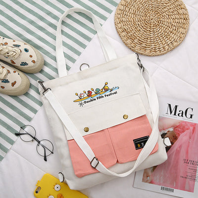 2020  Cartoon Printing Canvas Bags - Elsouqs