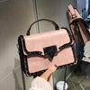 Retro Fashion Female Square Leather Bag - Elsouqs