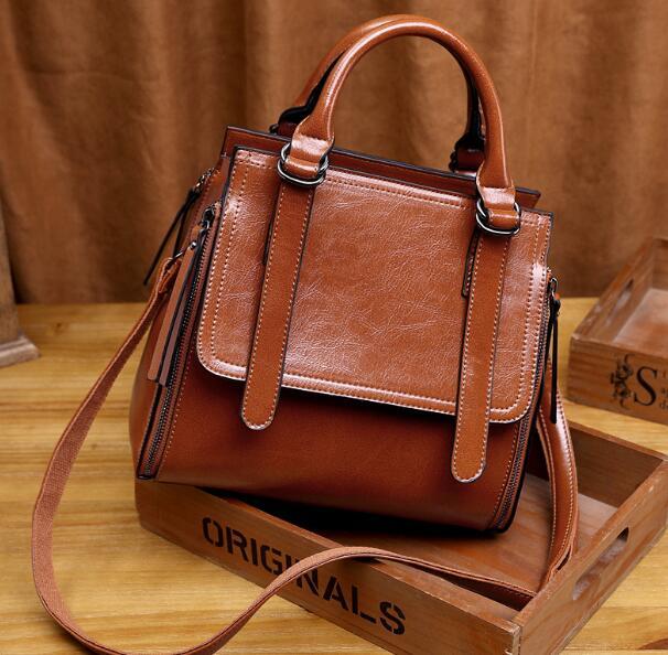 Genuine Leather Luxury Brand Crossbody Handbags - Elsouqs