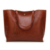 Women's Large Leather Tote, Classic Bag - Elsouqs