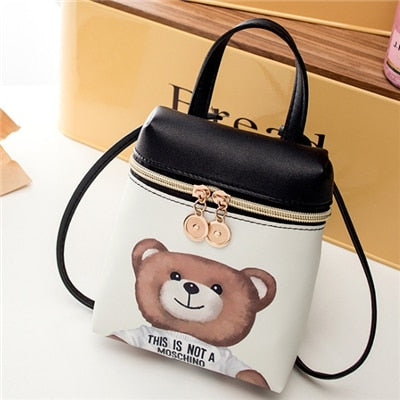 New Women's Mini Bear Shoulder/Handbag Mobile Phone Bag - Elsouqs