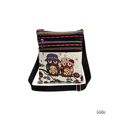 Mini Women Shoulder Bag Owl Printed - Elsouqs
