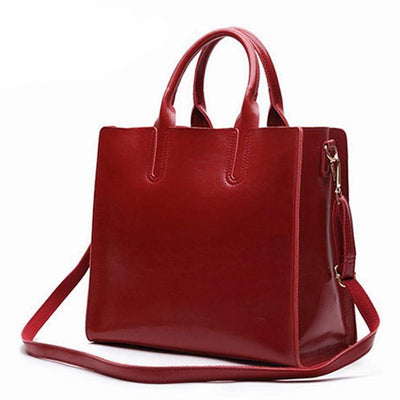 Retro High Class Leather Hand Bag - Elsouqs