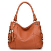Leather Tote Handle Bag - Elsouqs