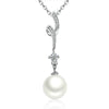 Sterling Silver Pearl Necklace - Elsouqs