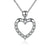 Silver Heart Shape Pendant Necklace
