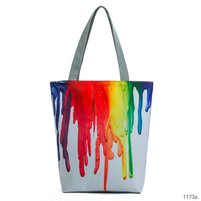 Harajuku Style Colorful Painting Shoulder Bag - Elsouqs
