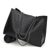 Chain Leather Hand Bag - Elsouqs