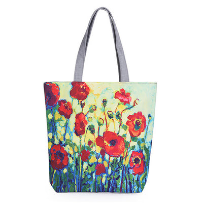 Colorful Floral Printed Single Shoulder Bag - Elsouqs